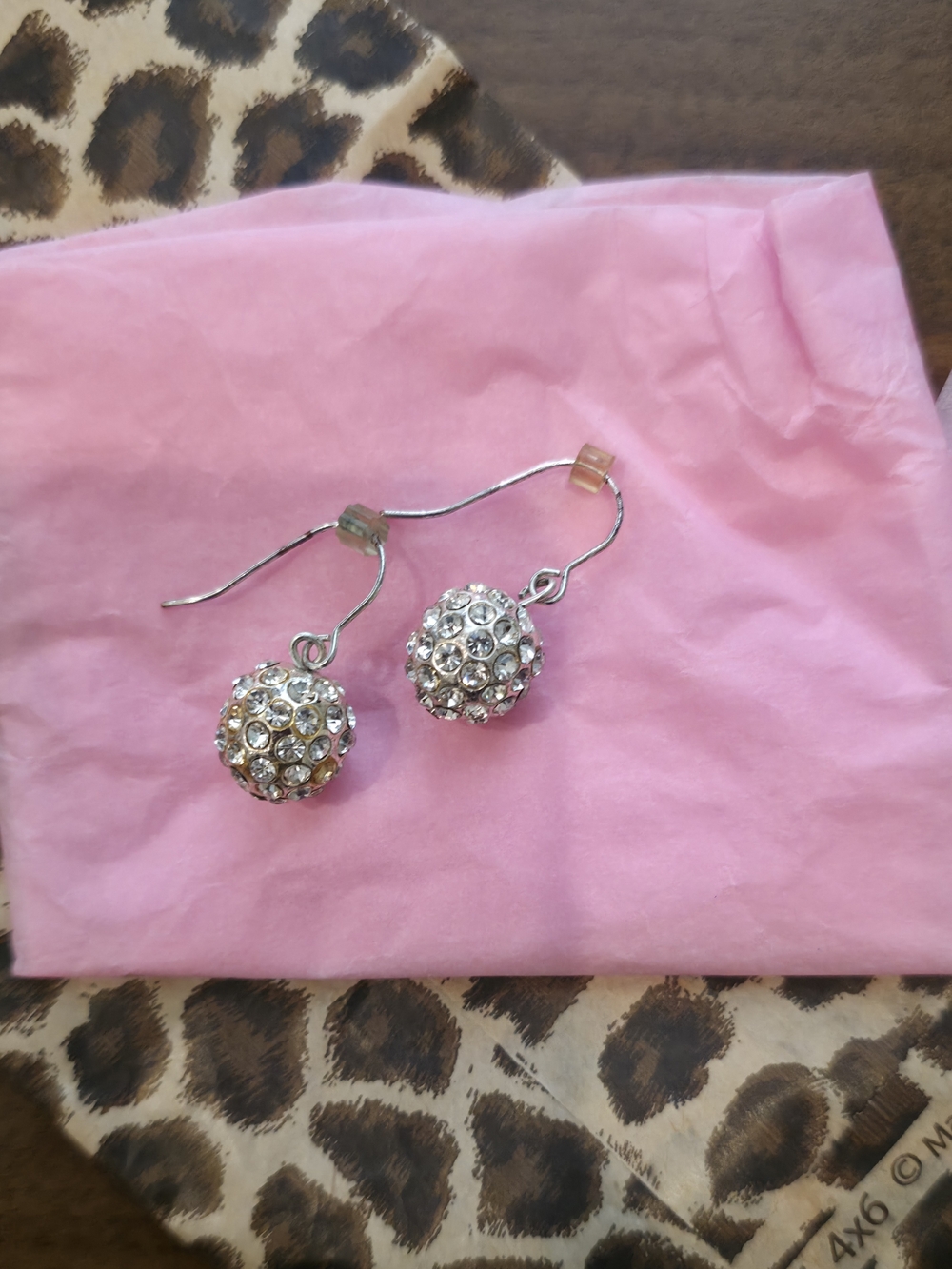 Crystal Pave Drop Earrings - Silver Tone